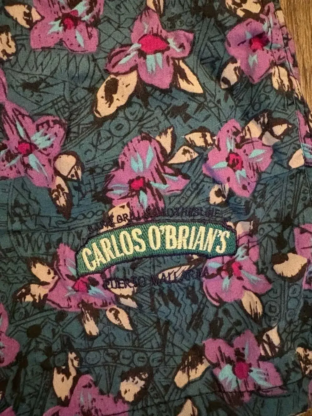 Vintage Sideout Carlos O'Brian's Floral Print Swim Trunks Size M